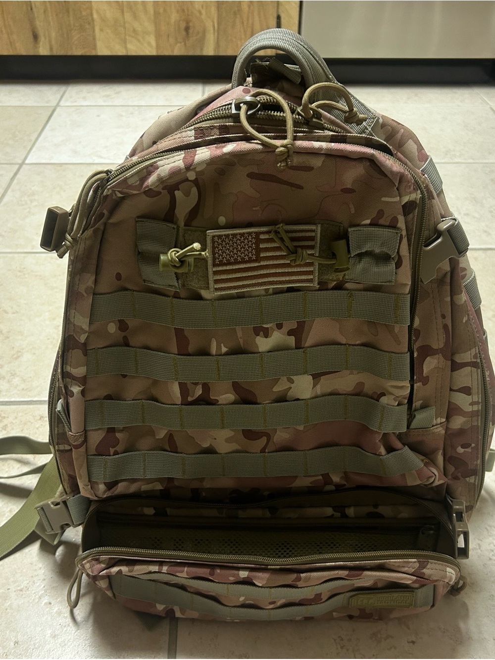 Men's Tactical Backpack - Multicam Camo View 5